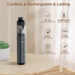 Xiaomi Handheld Vacuum 13,000Pa, Powerful Brushless Motor Cordless Car  Vacuum Cleaner, Ultra Lightweight Portable Mini Hand Vacuum Rechargeable  with