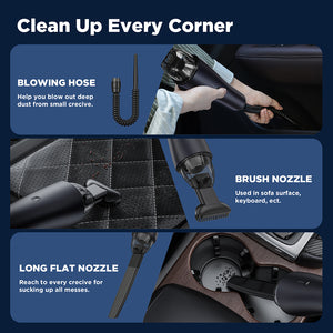 Chuboor Cordless Car Vacuum Cleaner with High Power