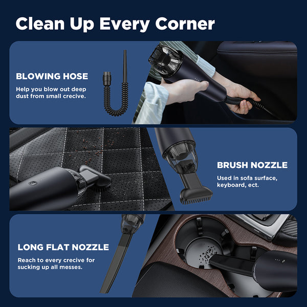 Chuboor Cordless Car Vacuum Cleaner with High Power